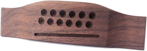 Healifty 12 Strings Guitar Bridge Tailpiece Bridge Saddle Rosewood for Folk Acoustic Guitar Replacement Parts Accessories in Saudi Arabia