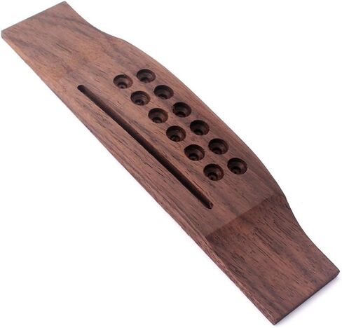 Healifty 12 Strings Guitar Bridge Tailpiece Bridge Saddle Rosewood for Folk Acoustic Guitar Replacement Parts Accessories in Saudi Arabia