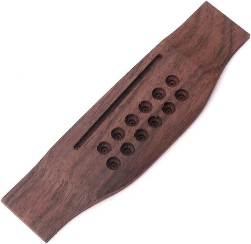 Healifty 12 Strings Guitar Bridge Tailpiece Bridge Saddle Rosewood for Folk Acoustic Guitar Replacement Parts Accessories in Saudi Arabia