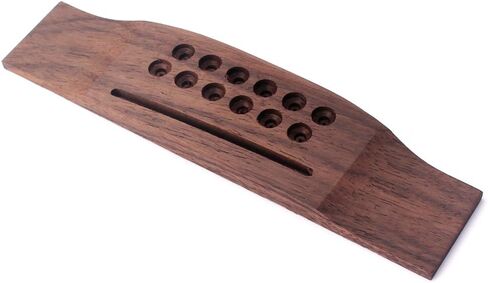Healifty 12 Strings Guitar Bridge Tailpiece Bridge Saddle Rosewood for Folk Acoustic Guitar Replacement Parts Accessories in Saudi Arabia