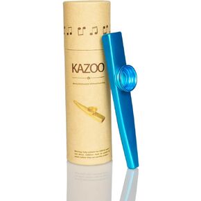MOCOST Kazoo الرائع، آلة موسيقية صغيرة مع صندوق رائع، تساعد على إنشاء الموسيقى بدون نظرية الموسيقى، ألعاب موسيقية تعليمية للأطفال والكبار الترفيه (أحمر) in Kuwait