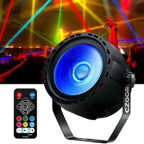 أضواء غسيل المسرح، 60 وات LED RGB COB Par Light 4in1 أضواء الحفلات مع DMX/جهاز التحكم عن بعد سوبر برايت بار يمكن أن يضيء لحفلات الزفاف وأعياد الميلاد وعطلات الموسيقى وحفلات الرقص in Kuwait