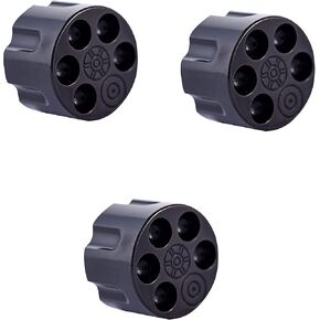 Guyker 3Pcs Guitar Potentiometer Control Knobs for 6mm(0.24") Dia. Shaft Pots - Knurled Volume and Audio Switch Knob Replacement for Electric Guitar or Precision Bass - Brass, CNC Machined (Black)