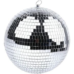 كرة ديسكو 10 انش دي جيه للرقص والحفلات المنزلية والنادي والمسرح واضاءة زجاجية عاكسة in Kuwait