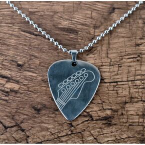 Guitar Pick Necklace, Stainless Steel Guitar Picks, Music Note Pendant Jewelry, Guitar Picks Plectrum, Guitar Accessories For Music Lovers Gifts in Kuwait