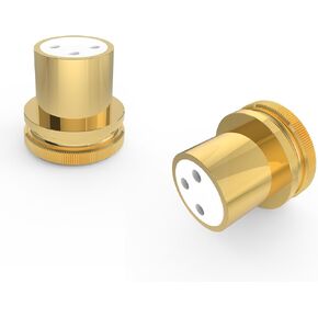 Viborg 2X أنثى XLR أغطية غبار أغطية واقية، أغطية لتقليل الضوضاء، عزل PTFE، طلاء ذهبي، سدادة الضوضاء XLR Plug Jack Caps XLR غطاء هيكل XLR لأجهزة الصوت مع مدخلات XLR in Kuwait