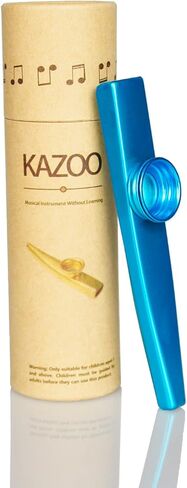 MOCOST Kazoo الرائع، آلة موسيقية صغيرة مع صندوق رائع، تساعد على إنشاء الموسيقى بدون نظرية الموسيقى، ألعاب موسيقية تعليمية للأطفال والكبار الترفيه (أحمر) in Kuwait
