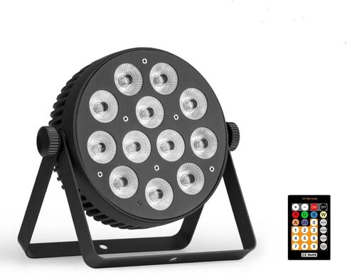 RIUKOE Led أضواء للمسرح الاسمية ضوء غسل DJ الإضاءة DMX RGBWAUV 6in1 الصوت المنشط Uplighting للحزب ، عيد الميلاد ، النادي ، الزفاف in Kuwait