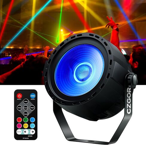 أضواء غسيل المسرح، 60 وات LED RGB COB Par Light 4in1 أضواء الحفلات مع DMX/جهاز التحكم عن بعد سوبر برايت بار يمكن أن يضيء لحفلات الزفاف وأعياد الميلاد وعطلات الموسيقى وحفلات الرقص in Kuwait