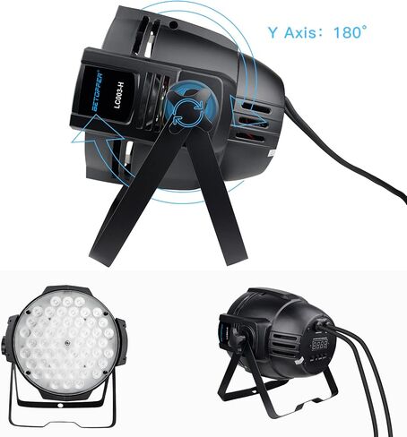 بيتوبر 54 مصباح LED فائق السطوع DMX-512 دي جيه للمسرح / اوف وايت اضاءة 5000 لومن للمسرح والاستوديو واستوديو التصوير وديكور المنزل والحفلات والمناسبات الكنسية وحفلات الزفاف وما إلى ذلك in Kuwait