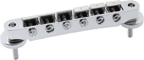 Musiclily Pro 52mm ABR-1 Tune-o-matic Bridge لجيتار كهربائي Epiphone Les Paul SG Style، كروم in Saudi Arabia