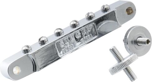 Musiclily Pro 52mm ABR-1 Tune-o-matic Bridge لجيتار كهربائي Epiphone Les Paul SG Style، كروم in Saudi Arabia