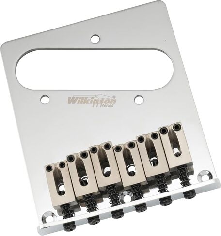 Wilkinson M Series 52.5mm Modern Telecaster Bridge 6 Saddles for American Standard Tele Style Electric Guitar, Black in Saudi Arabia