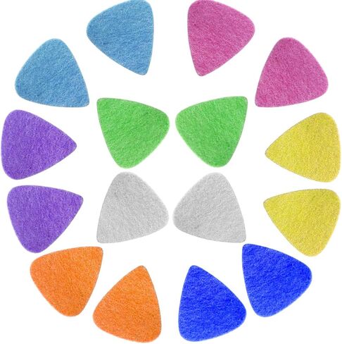 مجموعة من 16 قطعة من لباد القيثارة من Foxany، مريحة للقيثارة والجيتار والباس والآلات الموسيقية منخفضة التوتر، مادة متعددة الألوان in Kuwait