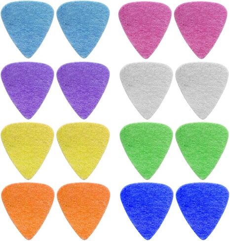 مجموعة من 16 قطعة من لباد القيثارة من Foxany، مريحة للقيثارة والجيتار والباس والآلات الموسيقية منخفضة التوتر، مادة متعددة الألوان in Kuwait