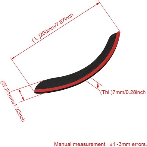 Lovermusic Length 7.87 Inch Guitar Armrest Ebony DIY Adhesive Tape Guitar Accessories for Acoustic Guitar in Saudi Arabia