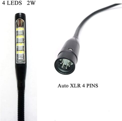 24 inch 2 Watt Right Angle XLR 3pin DJ gooseneck Light steamship Light console (XLR 3Pin Port) in Kuwait