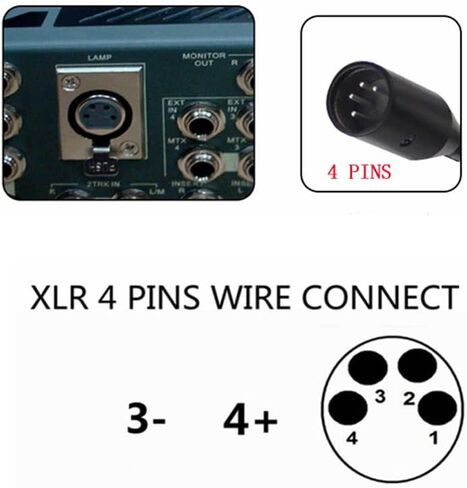 24 inch 2 Watt Right Angle XLR 3pin DJ gooseneck Light steamship Light console (XLR 3Pin Port) in Kuwait