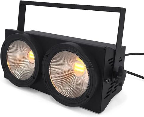 200W LED Blinder Stage Par Light مع COB Light، 2-Head بارد ودافئ أبيض 2 in1 LED Stage Audience Light DJ Wash Light Stage Lighting Party Disco Light، 2x100W RGBWA DMX LED Blinder Light in Kuwait