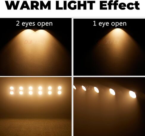 200W LED Blinder Stage Par Light مع COB Light، 2-Head بارد ودافئ أبيض 2 in1 LED Stage Audience Light DJ Wash Light Stage Lighting Party Disco Light، 2x100W RGBWA DMX LED Blinder Light in Kuwait