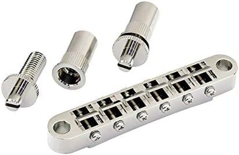 Gotoh GE103B-T Tune-O-Matic Style Guitar Bridge with Large Metic Stud Posts, Chrome in Kuwait