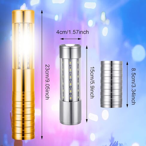 دراجون فلاي دريمز زجاجة اضاءة ليد ستروب باتون قابلة لاعادة الاستخدام مع 3 اوضاع اضاءة للنوادي الليلية وحفلات الزفاف والحفلات والانشطة in Kuwait