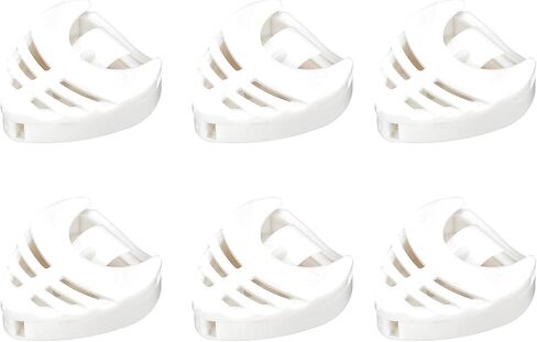 MECCANIXITY Guitar Pick Holder Plastic Heart-Shaped Black for Guitar, Bass, Ukulele with Adhesive Back and Spring Pack of 6 in Saudi Arabia