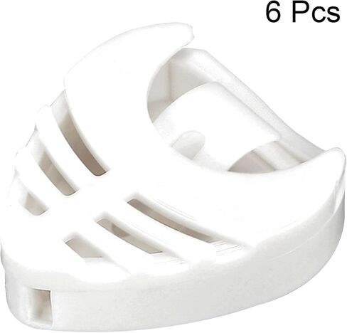 MECCANIXITY Guitar Pick Holder Plastic Heart-Shaped Black for Guitar, Bass, Ukulele with Adhesive Back and Spring Pack of 6 in Saudi Arabia
