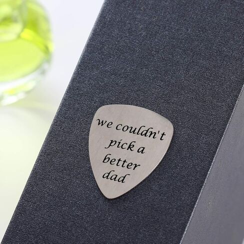 We Couldn't Pick a Better Dad Men’s Stainless Steel Guitar Pick Gift for Daddy Papa Father in Saudi Arabia
