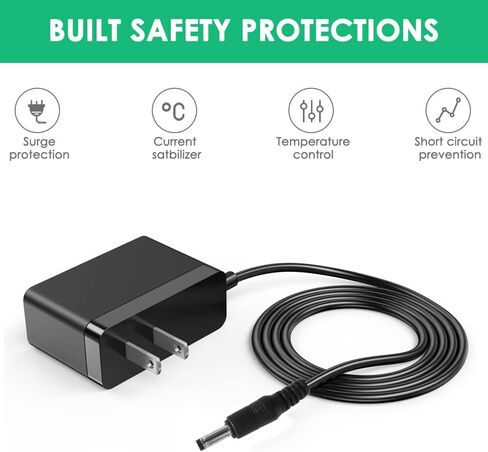 شاحن بديل Mrgru متوافق مع Korg Volca KA350 KROSS-61 KROSS-88 Syth Bass Beats Rhythm Keys Loop Synthesizer مزود سلك الطاقة in Kuwait