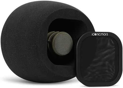 Iconic Mars Comet X7B Front-Address Podcast Microphone Isolation Recording Studio Booth SM7B, MV7, RE20, RE320, Broadcaster in Saudi Arabia