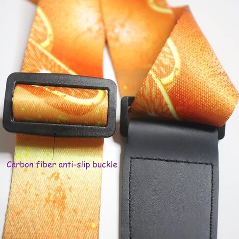 حزام جيتار RAUYIVANY، ألياف البوليستر وأشرطة جيتار جلدية طويلة، زر حزام 2 أقفال حزام 3 اختيارات جيتار، الطول 41-61 بوصة، للجيتار الصوتي الكهربائي in Kuwait