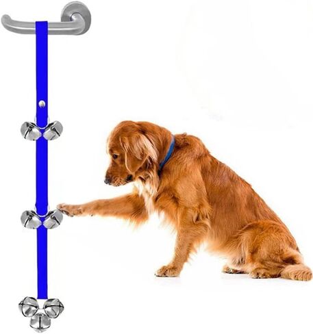 HALLWAYEE Hanging Jingle Bells for Christmas Decor, Decorative Bells, Housebreak,Sleigh Bells Door Hanger – Bells on Leather Strap – Shopkeepers Bell Training Bells, Door Hanging Bells (Fabric) in Kuwait