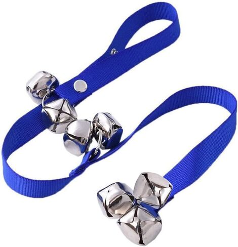 HALLWAYEE Hanging Jingle Bells for Christmas Decor, Decorative Bells, Housebreak,Sleigh Bells Door Hanger – Bells on Leather Strap – Shopkeepers Bell Training Bells, Door Hanging Bells (Fabric) in Kuwait