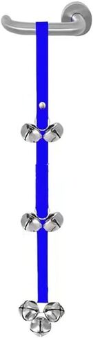 HALLWAYEE Hanging Jingle Bells for Christmas Decor, Decorative Bells, Housebreak,Sleigh Bells Door Hanger – Bells on Leather Strap – Shopkeepers Bell Training Bells, Door Hanging Bells (Fabric) in Kuwait