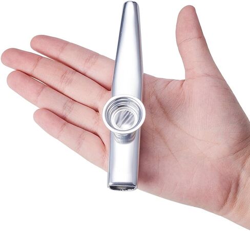 WANDIC Kazoo Flute with 3 Pcs Kazoo Flute Diaphragms, Green Alloy Kazoo Flute Musical Instruments, Good Companion for Guitar, Ukulele and Violin in Saudi Arabia