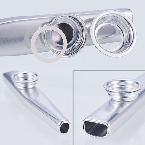 WANDIC Kazoo Flute with 3 Pcs Kazoo Flute Diaphragms, Green Alloy Kazoo Flute Musical Instruments, Good Companion for Guitar, Ukulele and Violin in Saudi Arabia