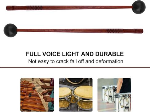 2 قطعة من عصي إكسيليفون، عصي إيقاع خشبية لأجراس الطاقة، إكسيليفون، كتلة خشبية، طبلات وأجراس in Kuwait