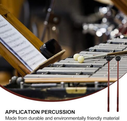 2 قطعة من عصي إكسيليفون، عصي إيقاع خشبية لأجراس الطاقة، إكسيليفون، كتلة خشبية، طبلات وأجراس in Kuwait