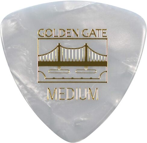 Golden Gate MP-405 Deluxe Flat Pick - Large Triangle - Pearloid - Medium in Saudi Arabia