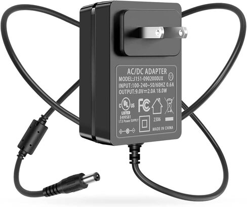 9V 2A Power Supply Charger Cable for Roland PSB-1U Adapter, for Boss PSA-120S ME-80 RC-30 RC-202 ME-70 Power Guitar Pedal, for DYMO LabelManager LM-160 500TS 100 150 220P 350 LM210D LM-200 in Kuwait