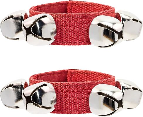 PENTA ANGEL 2Pcs Christmas Wrist Band Jingle Bells Bracelet Musical Instruments for Party Favors Costume Supplies in Kuwait