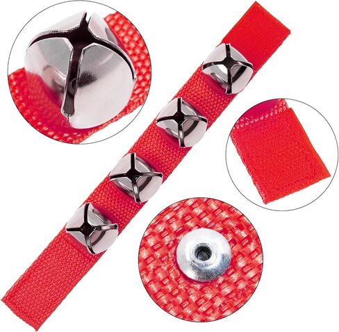 PENTA ANGEL 2Pcs Christmas Wrist Band Jingle Bells Bracelet Musical Instruments for Party Favors Costume Supplies in Kuwait