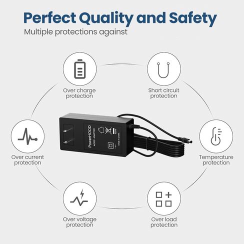 PowerHOOD AC/DC Adapter Charger Compatible with Boss ME-90 ME90 Guitar Multi-Effects Pedal Replacement Power Supply Cord in Saudi Arabia