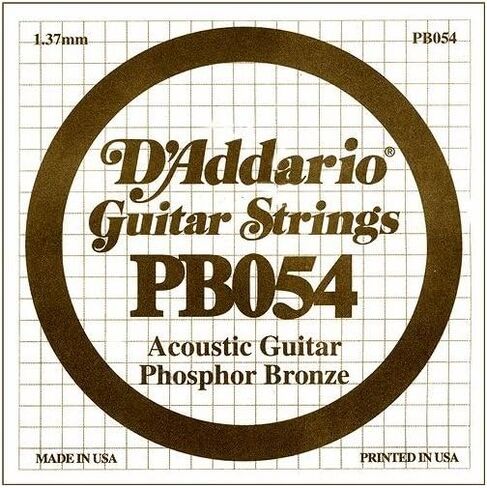 D'Addario PB024 Phosphor Bronze Wound Acoustic Guitar Single String.024 in Saudi Arabia