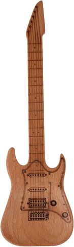Guitar Shape Rockin Wooden Novelty Spatula Salad Server 10.5-inch for Flipping Cooking Gift for Music Enthusiasts (Acoustic Guitar) in Saudi Arabia