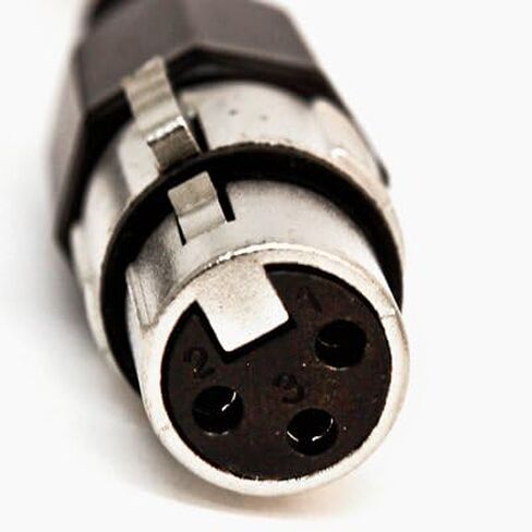 Seismic Audio - SAXLX-2-8 Pack of 2' Black XLR Male to XLR Female Patch Cables - Balanced - 2 Foot Patch Cords in Saudi Arabia