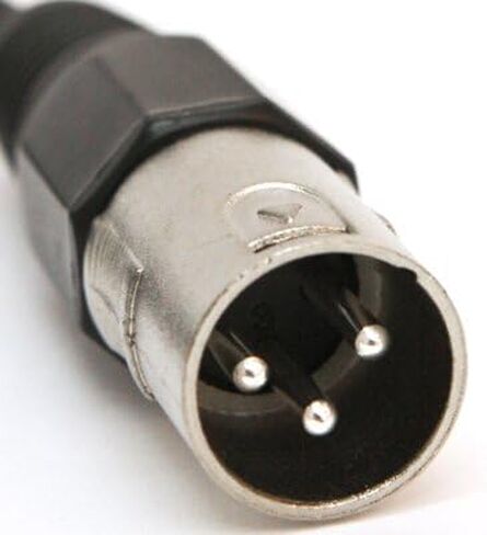Seismic Audio - SAXLX-2-8 Pack of 2' Black XLR Male to XLR Female Patch Cables - Balanced - 2 Foot Patch Cords in Saudi Arabia