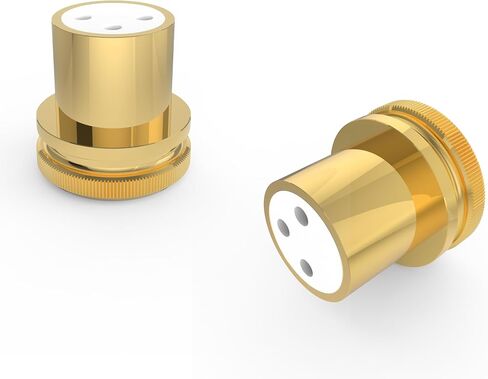 Viborg 2X Female XLR Dust Covers Protective Caps, Noise Reducing Caps, PTFE Insulation, Gold-Plating, Noise Stopper XLR Plug Jack Caps XLR Chassis Cover for Audio Devices with XLR Inputs in Saudi Arabia