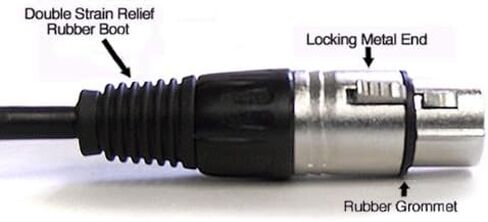 Yovus 35 قدم XLR كابل تمديد ميكروفون ذكر إلى أنثى مع نهاية قابلة للخدمة in Kuwait